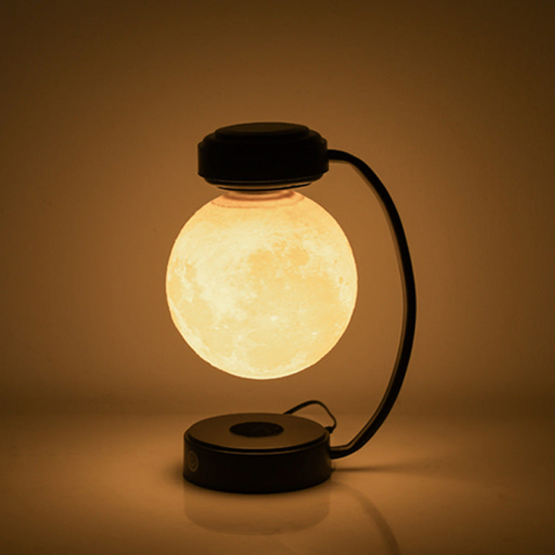 3D LED Moon Night Light Wireless Magnetic Levitating Rotating Floating Ball Lamp For School Office Bookshop Home Decoration - Home Decore