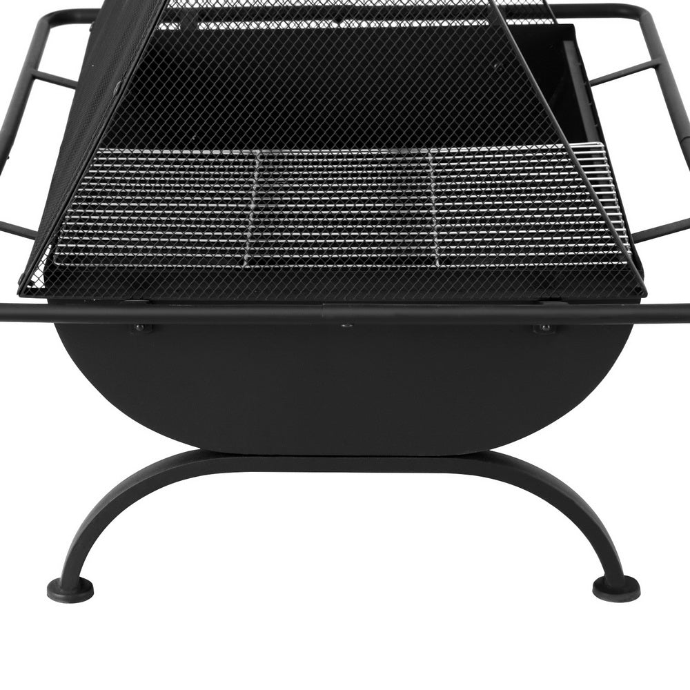 Grillz Fire Pit BBQ Grill Outdoor Fireplace Steel - Home & Garden > BBQ