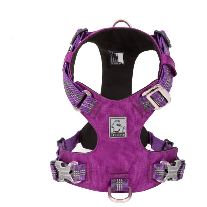 Lightweight 3M reflective Harness Purple 2XS - Pet Care > Dog Supplies