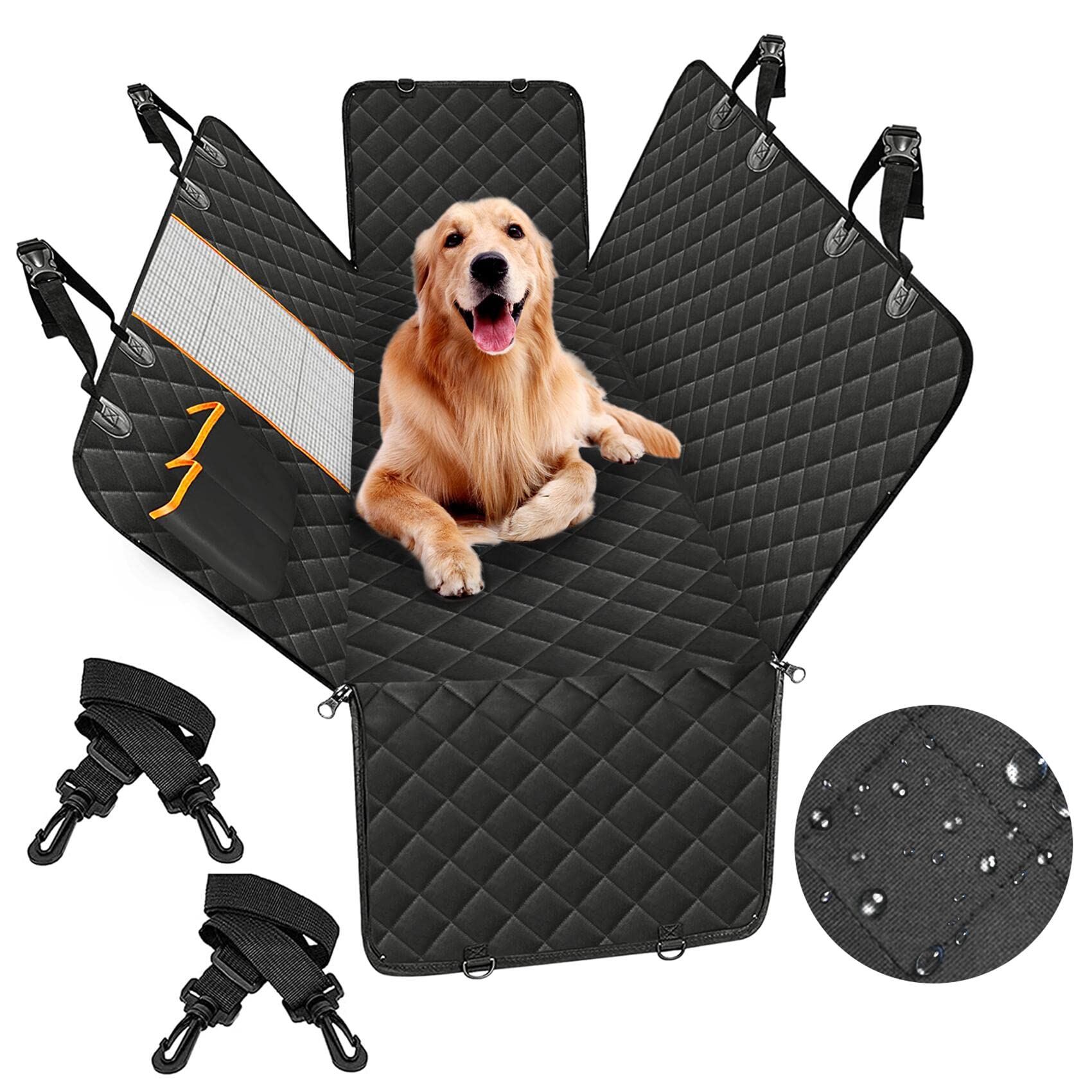 Premium Waterproof Pet Cat Dog Back Car Seat Cover Hammock Nonslip Protector Mat - Pet Care > Dog Supplies