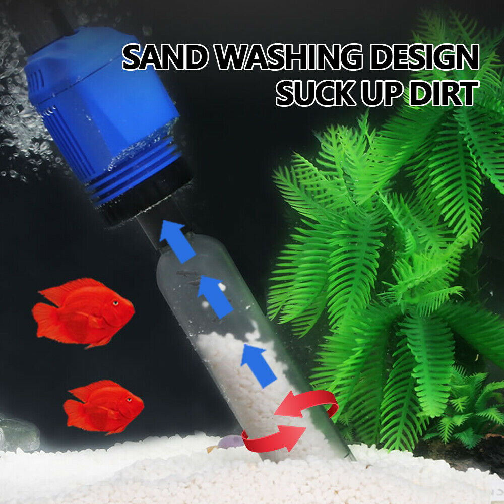 Electric Aquarium Fish Tank Cleaner Water Exchanger Siphon Vacuum Sand Cleaner - Pet Care > Aquarium