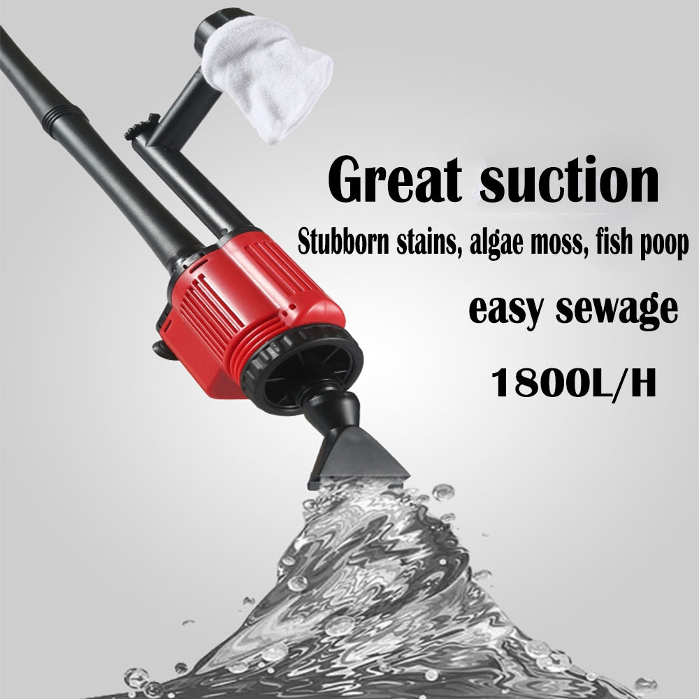 Aquarium Electric Siphon Pump Vacuum Cleaner Fish Tank Clean Water Change Gravel - Pet Care > Aquarium