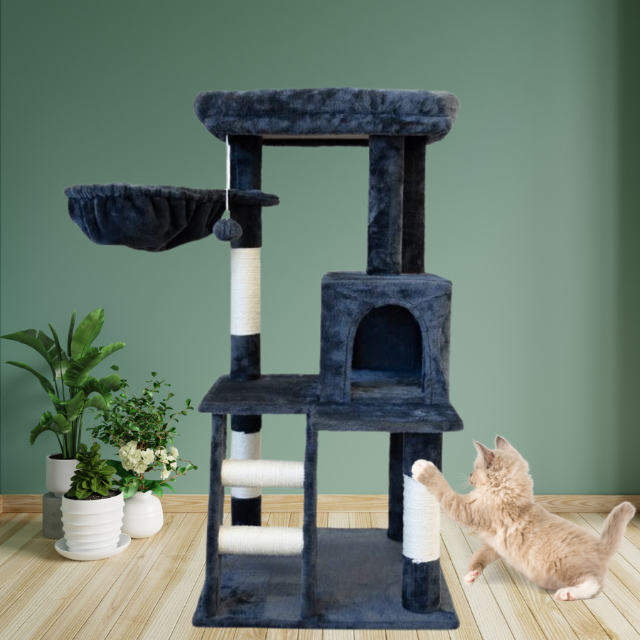 Petwiz 100cm Luna Premium Cat Tree Scratching Post - Pet Care > Cat Supplies