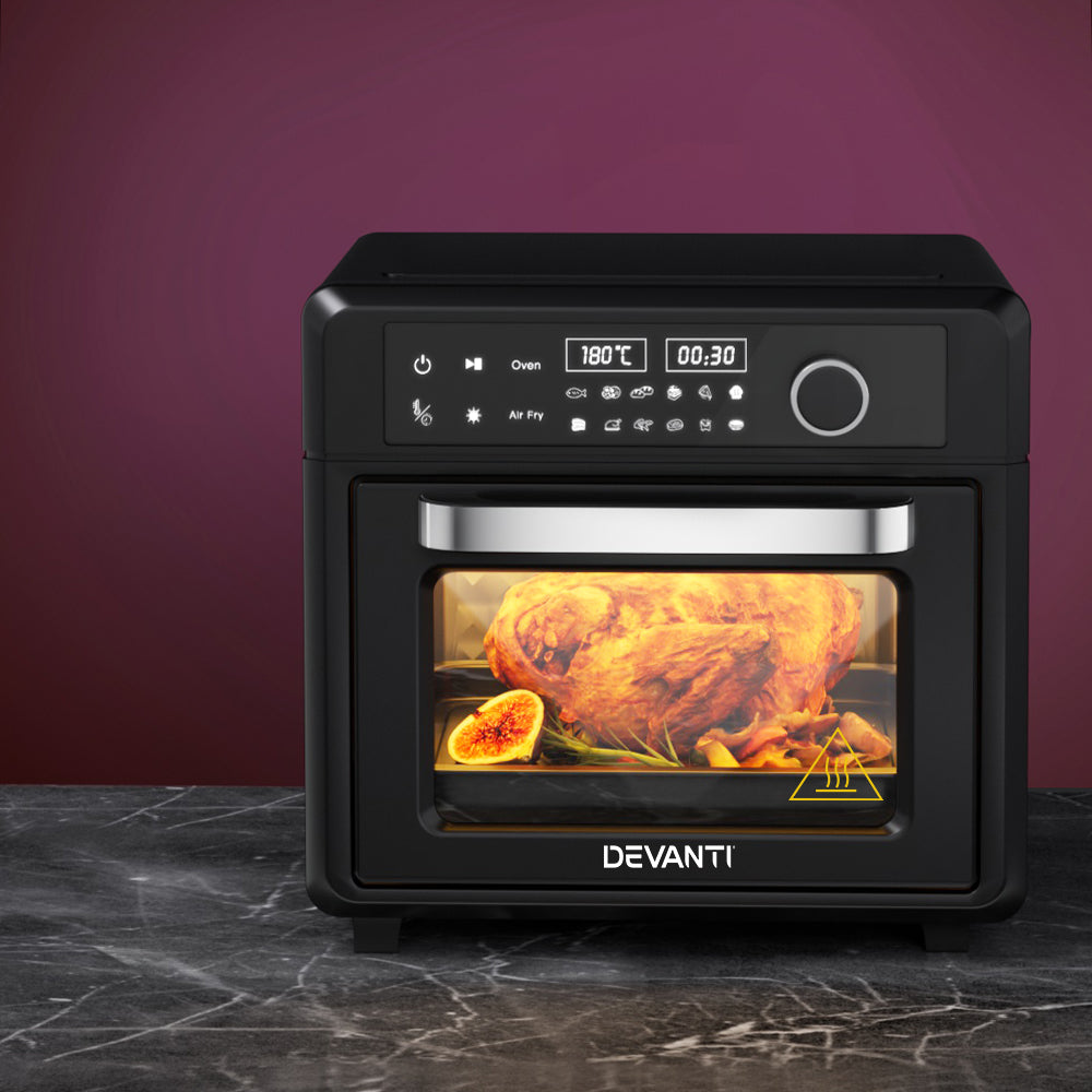 Devanti Air Fryer 20L LCD Fryers Oven - Appliances > Kitchen Appliances