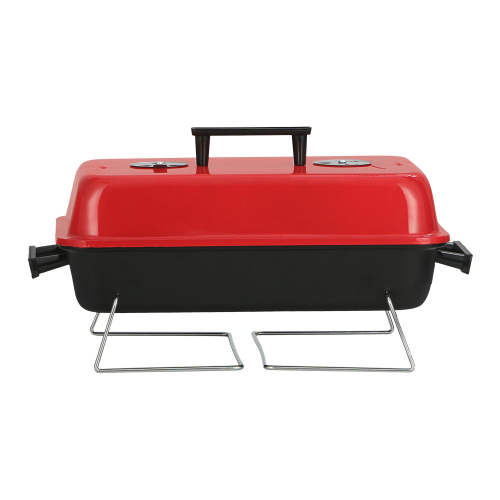 Grillz Charcoal BBQ Portable Grill Camping Barbecue Outdoor Cooking Smoker - Home & Garden > BBQ