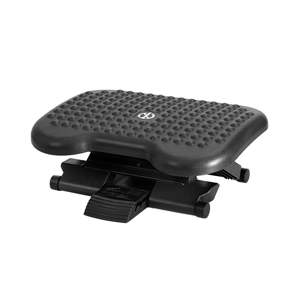 Artiss Foot Rest Stool Office Under Desk Angle Adjustable Footrest Massage Black - Furniture > Office