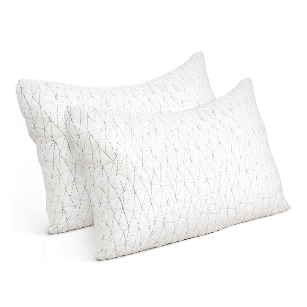 Giselle Bedding Memory Foam Pillow Single Size Twin Pack - Home & Garden > Bedding