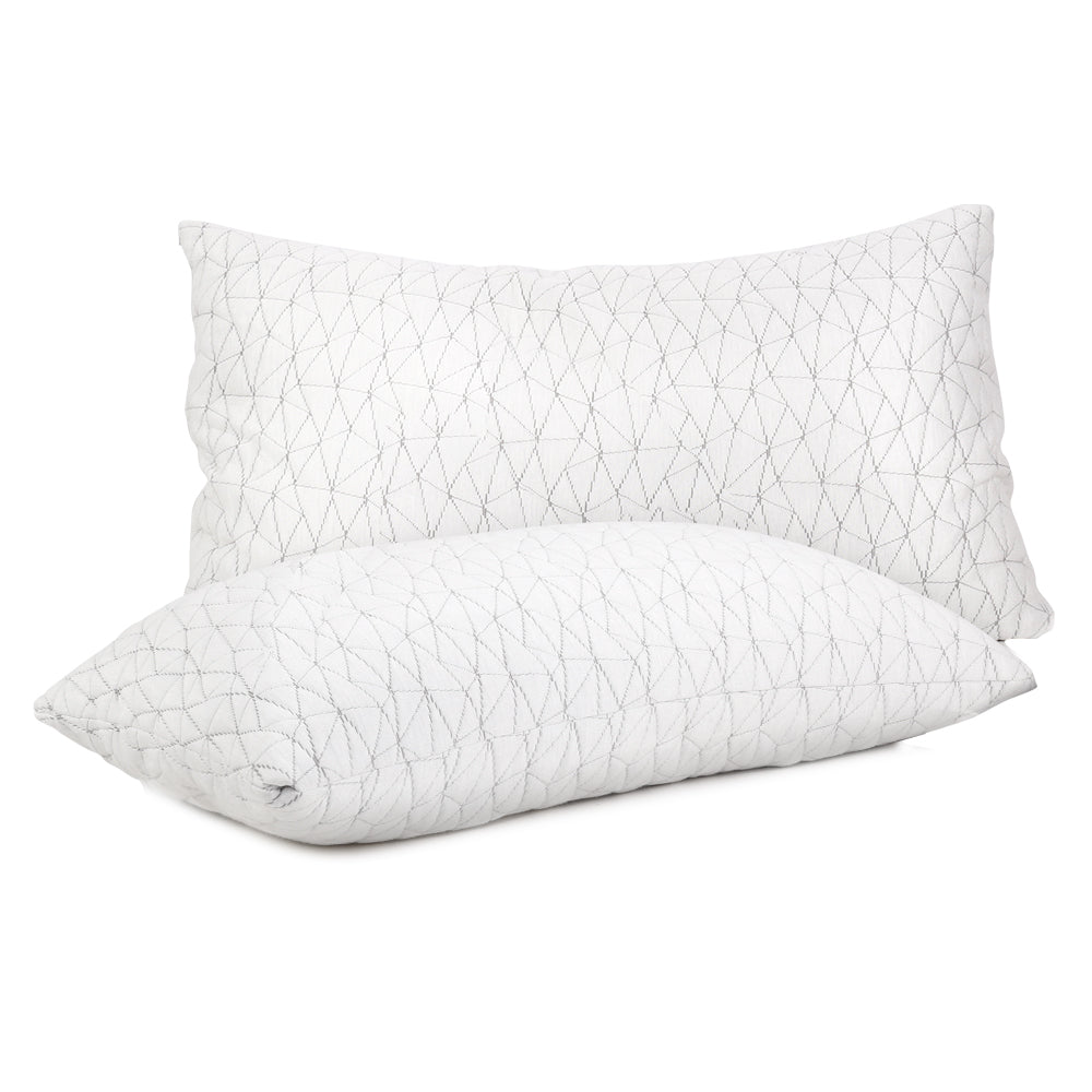 Giselle Bedding Memory Foam Pillow Single Size Twin Pack - Home & Garden > Bedding