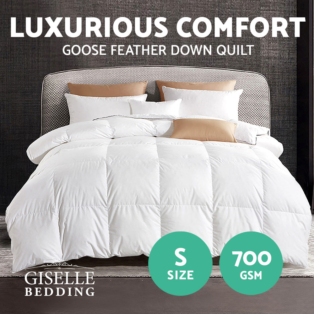 Giselle Bedding Single Size Goose Down Quilt - Home & Garden > Bedding