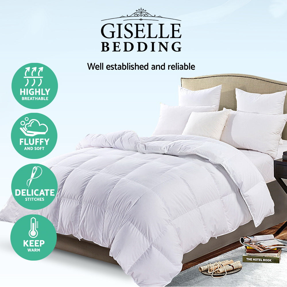 Giselle Bedding Single Size Goose Down Quilt - Home & Garden > Bedding