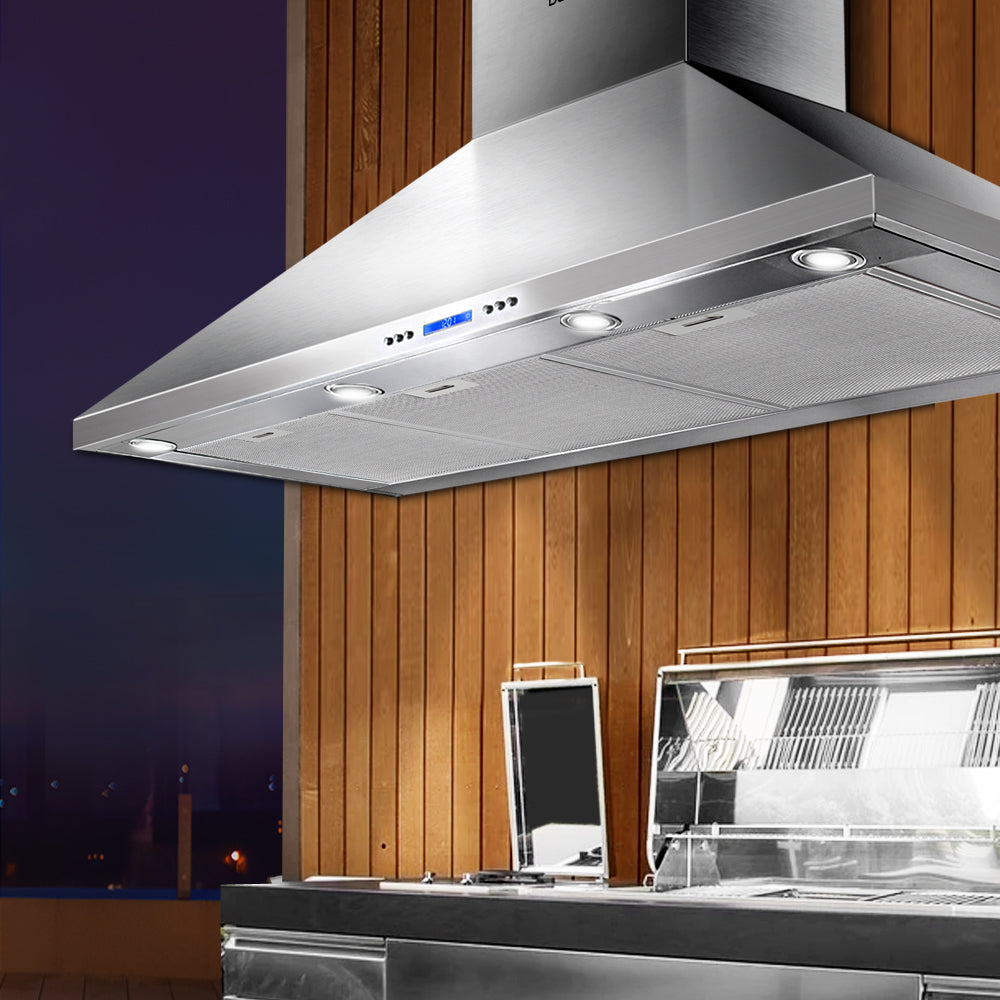 Devanti 1200mm Range Hood 120cm BBQ Commercial Rangehood - Appliances > Kitchen Appliances