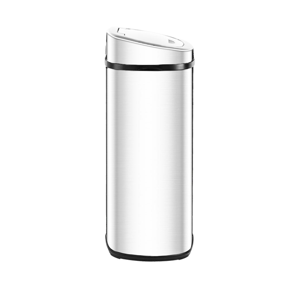 Devanti 50L Motion Sensor Bin Rubbish Automatic Silver - Home & Garden > Kitchen Bins