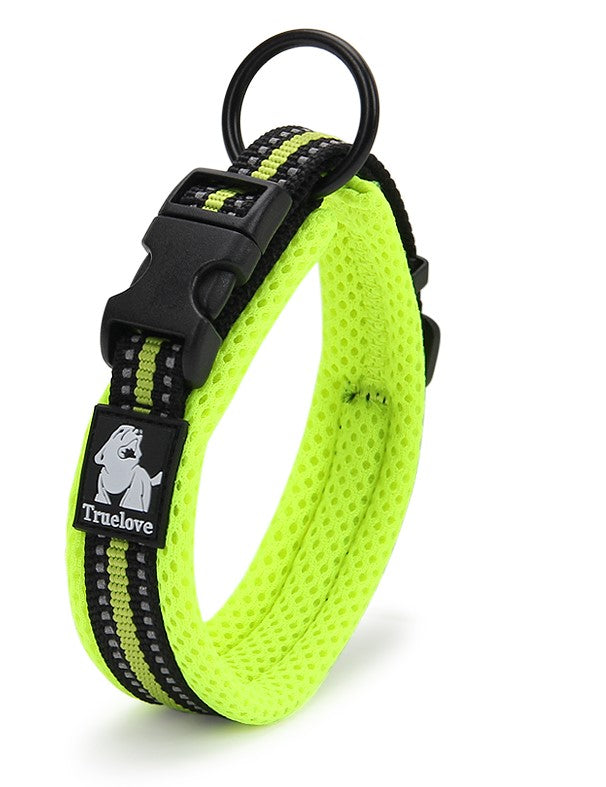 Heavy Duty Reflective Collar Neon Yellow M - Pet Care > Dog Supplies