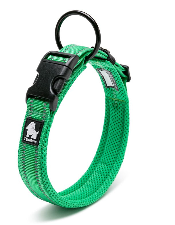 Heavy Duty Reflective Collar Grass Green S - Pet Care > Dog Supplies