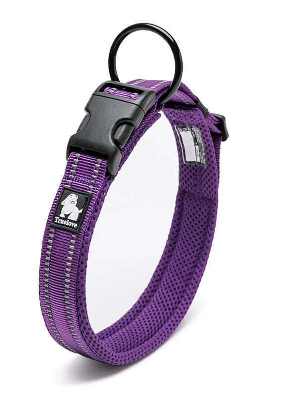 Heavy Duty Reflective Collar Purple M - Pet Care > Dog Supplies