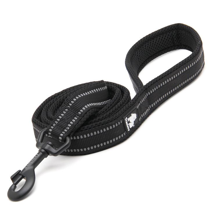 Reflective Pet Leash 2 meters Black XS - Pet Care > Dog Supplies