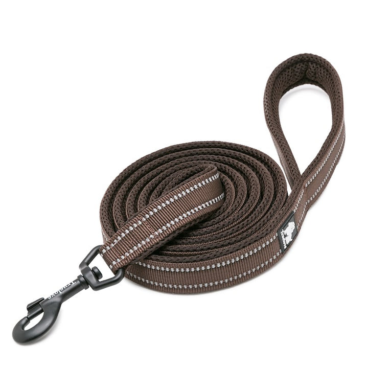 Reflective Pet Leash 2 meters Brown M - Pet Care > Dog Supplies