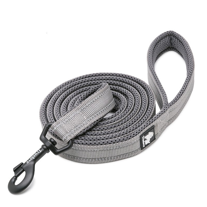 Reflective Pet Leash 2 meters Grey L - Pet Care > Dog Supplies