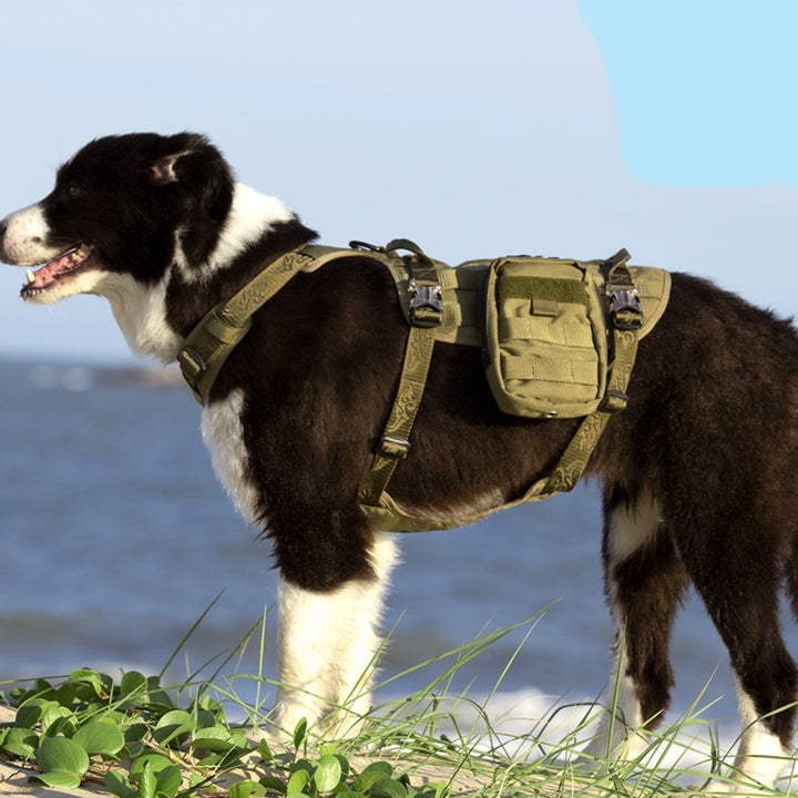 Whinhyepet Military Harness Army Green M - Pet Care > Dog Supplies