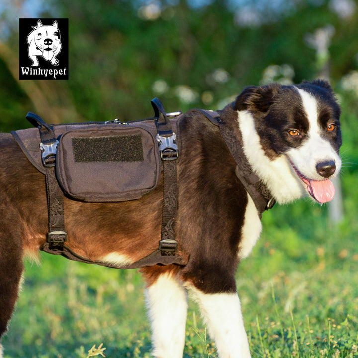 Whinhyepet Military Harness Black XL - Pet Care > Dog Supplies