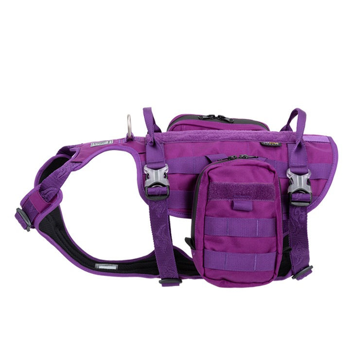 Whinhyepet Military Harness Purple L - Pet Care > Dog Supplies