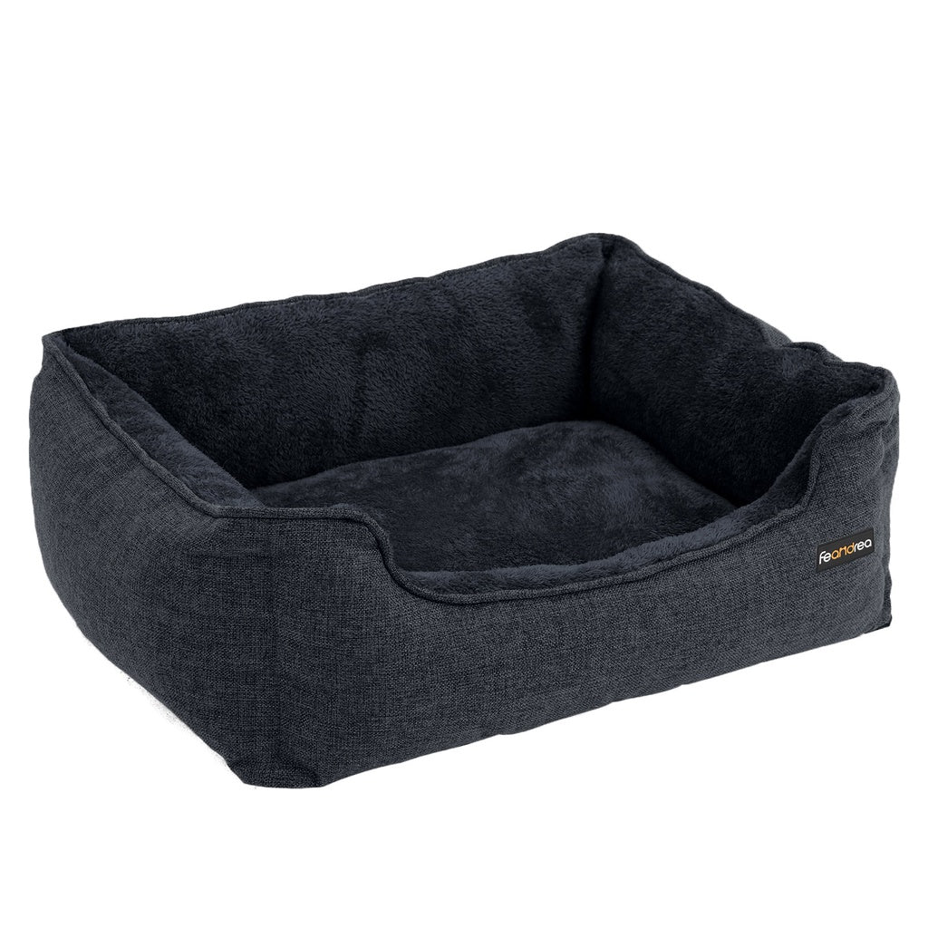 FEANDREA 70cm Dog Sofa Bed with Removable Washable Cover Dark Grey - Pet Care > Dog Supplies