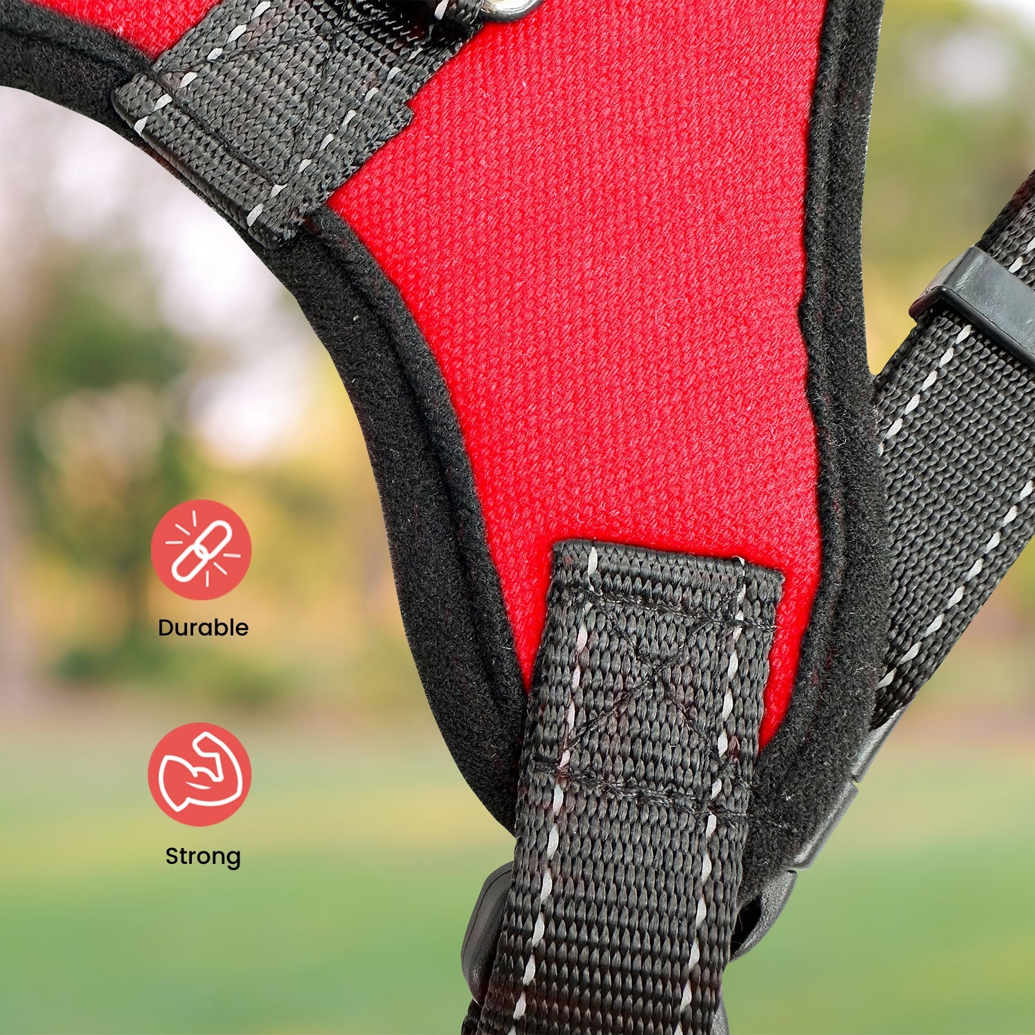 FLOOFI Dog Harness L Size (Red) FI-PC-156-XL - Pet Care > Dog Supplies