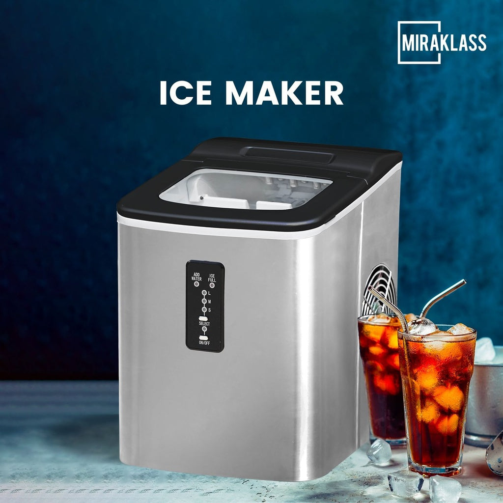 Miraklass Ice Maker Machine Stainless Steel 2L - Appliances > Kitchen Appliances