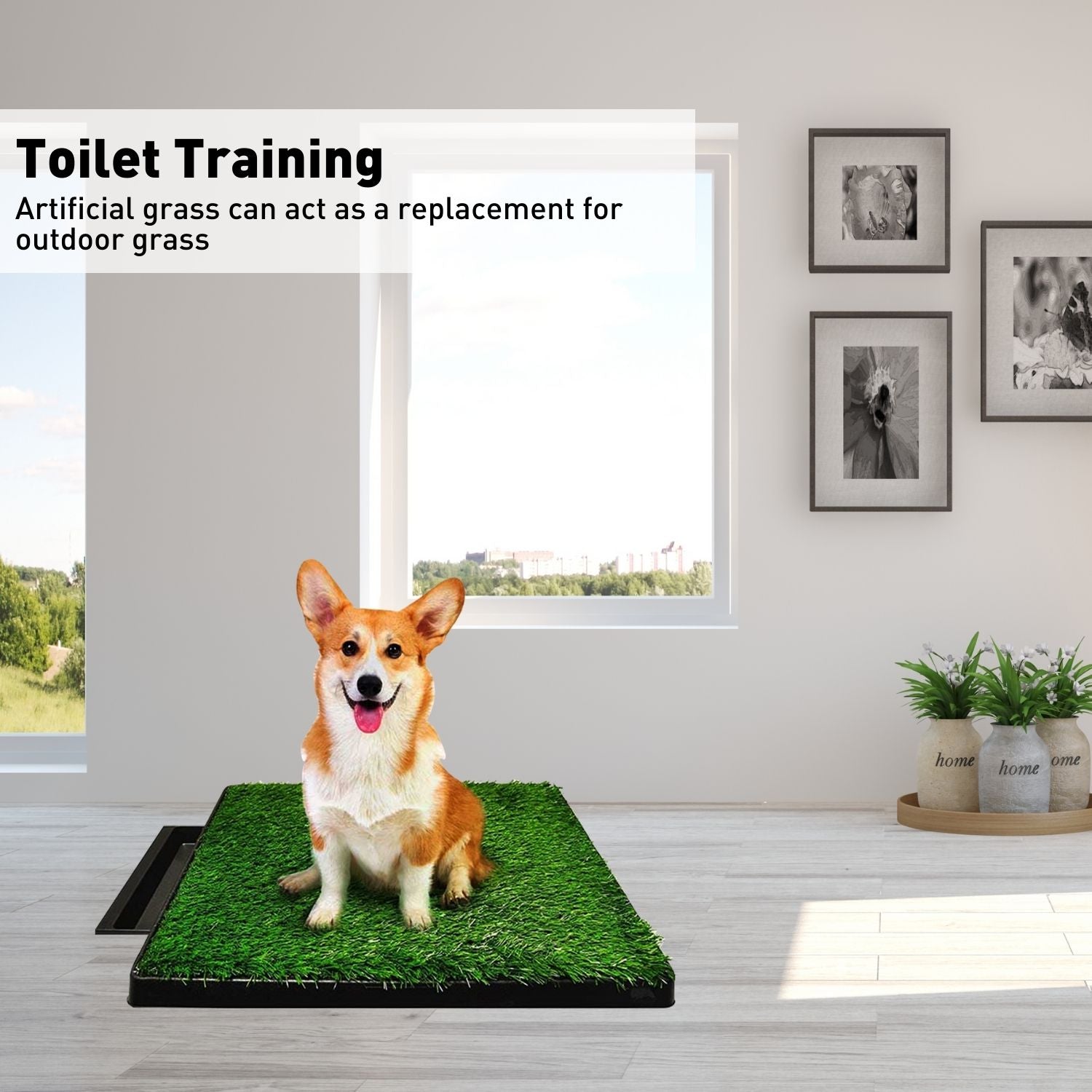 Floofi Pet Grass Training Potty PT-LM-109-FE / PT-LM-109-JL - Pet Care > Cleaning & Maintenance