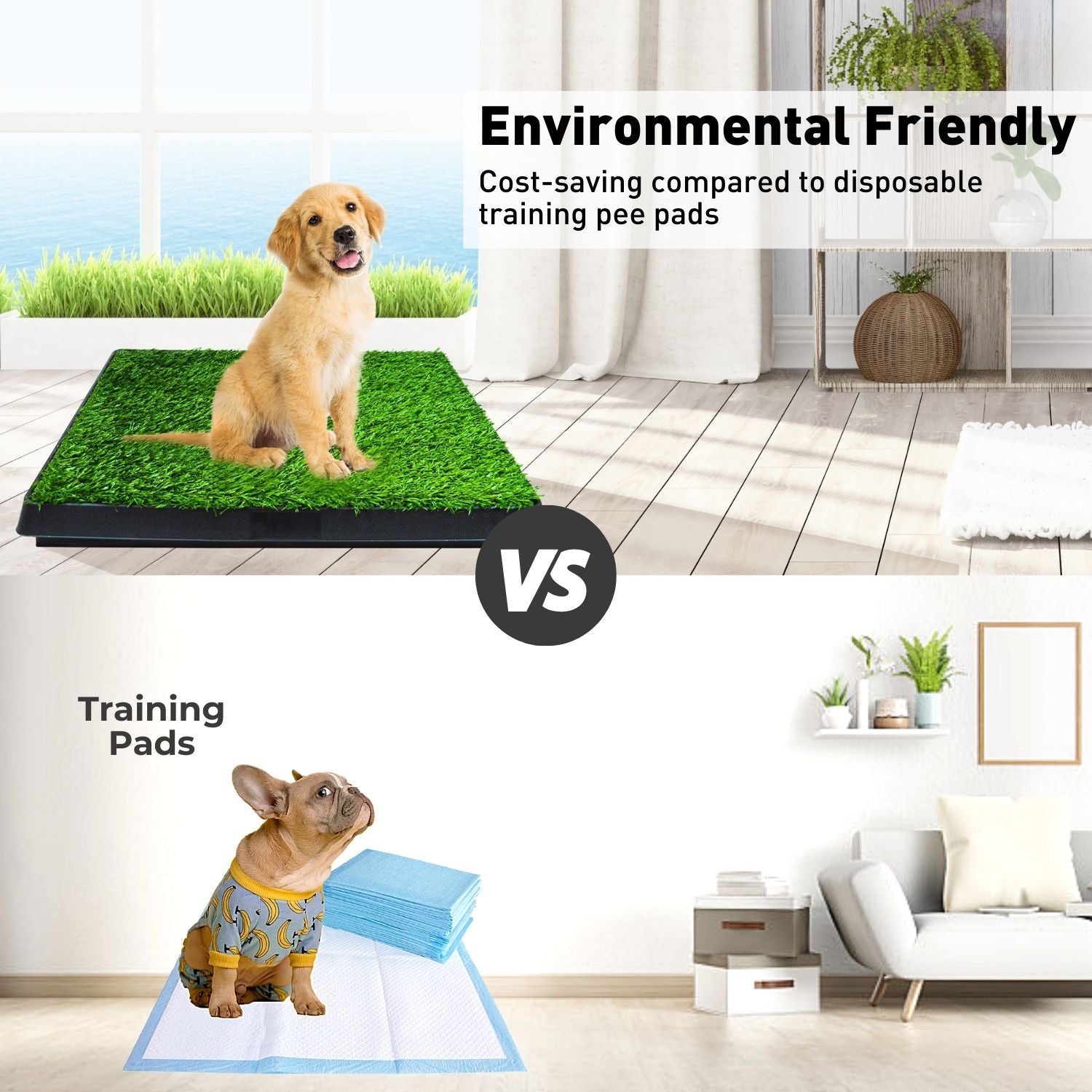 Floofi Pet Grass Training Potty PT-LM-109-FE / PT-LM-109-JL - Pet Care > Cleaning & Maintenance