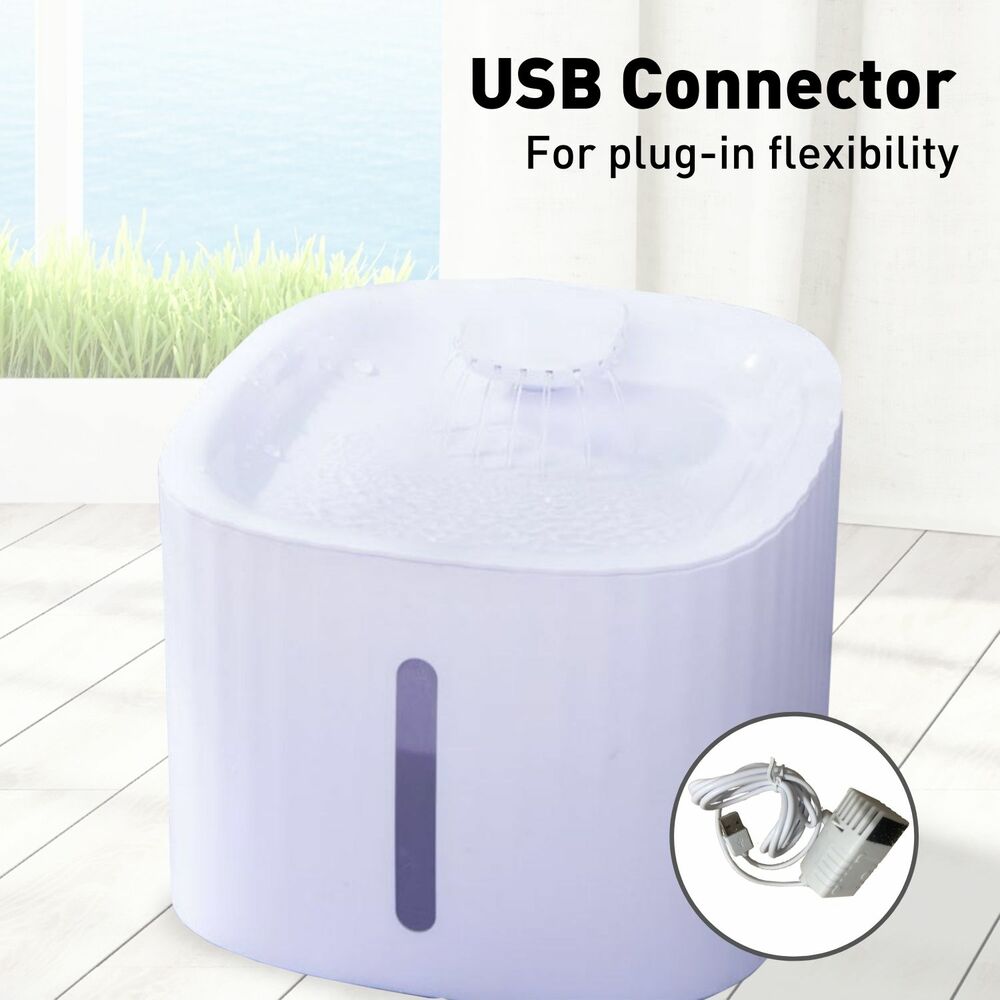 Floofi Pet Water Fountain Dispenser LED USB 3L PT-WD-103-ZM - Pet Care > Dog Supplies