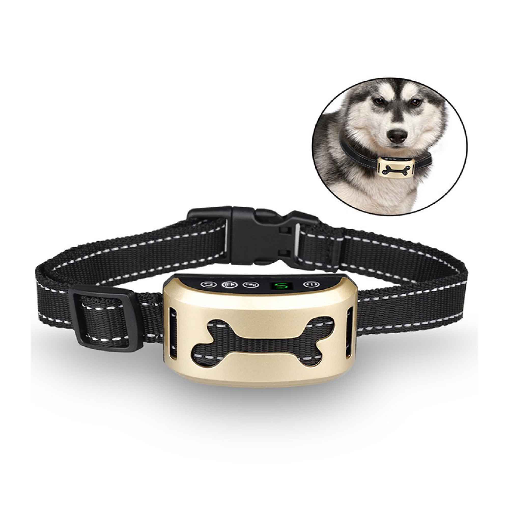 Dog Bark Collar - Sound and Vibration Automatic USB Rechargeable Training Device - Pet Care