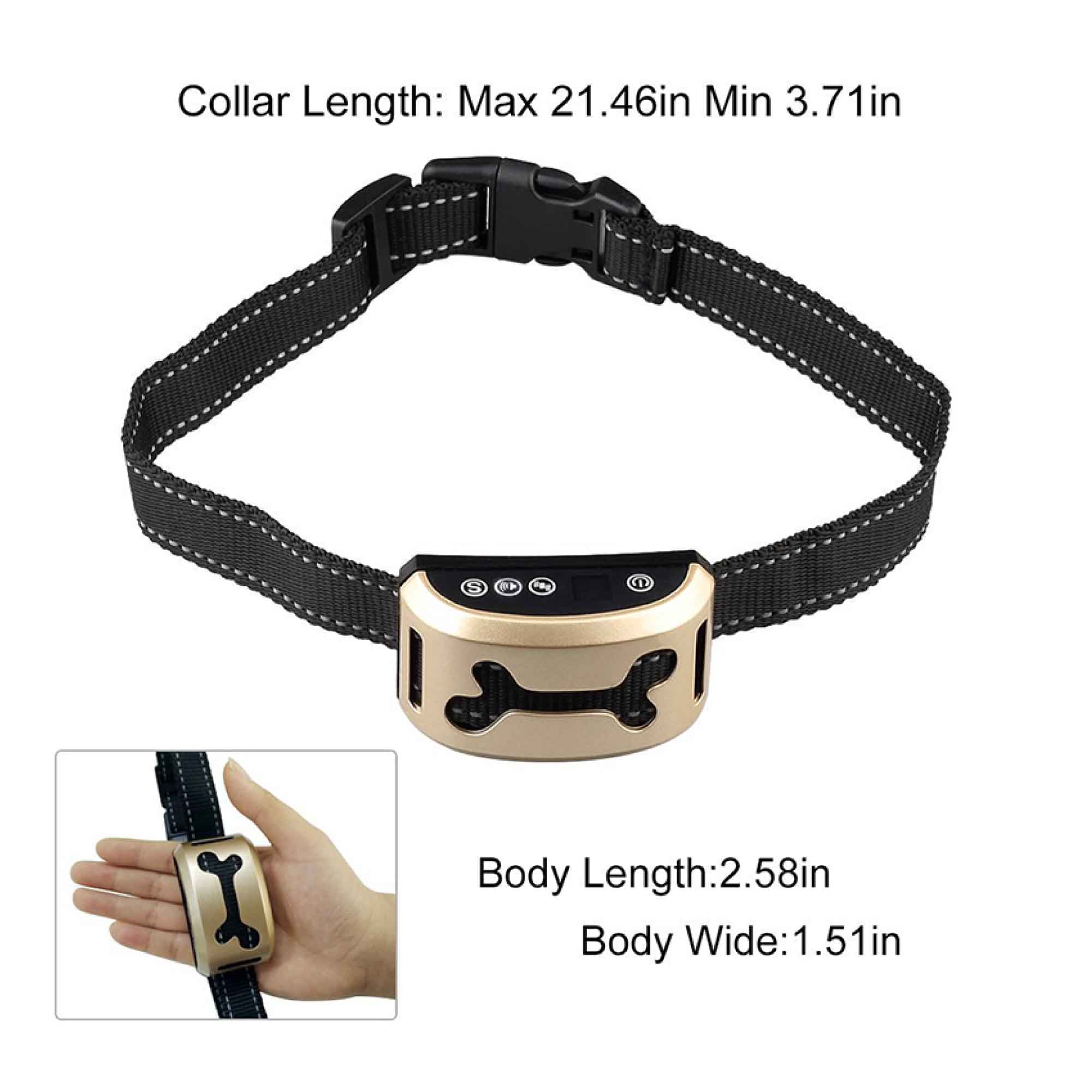 Dog Bark Collar - Sound and Vibration Automatic USB Rechargeable Training Device - Pet Care