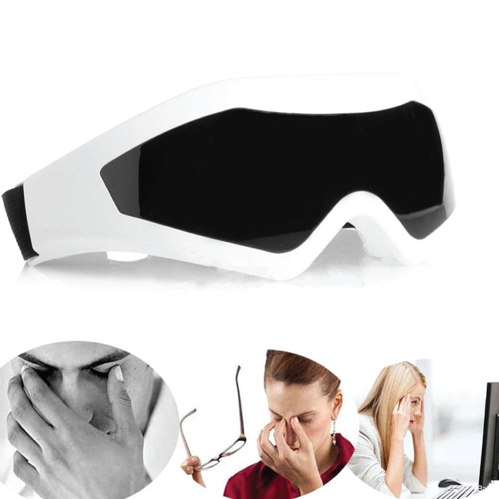 Rechargeable Eye Care Massager - Remote Music Pressure Vibration Heat - Health & Beauty > Massage