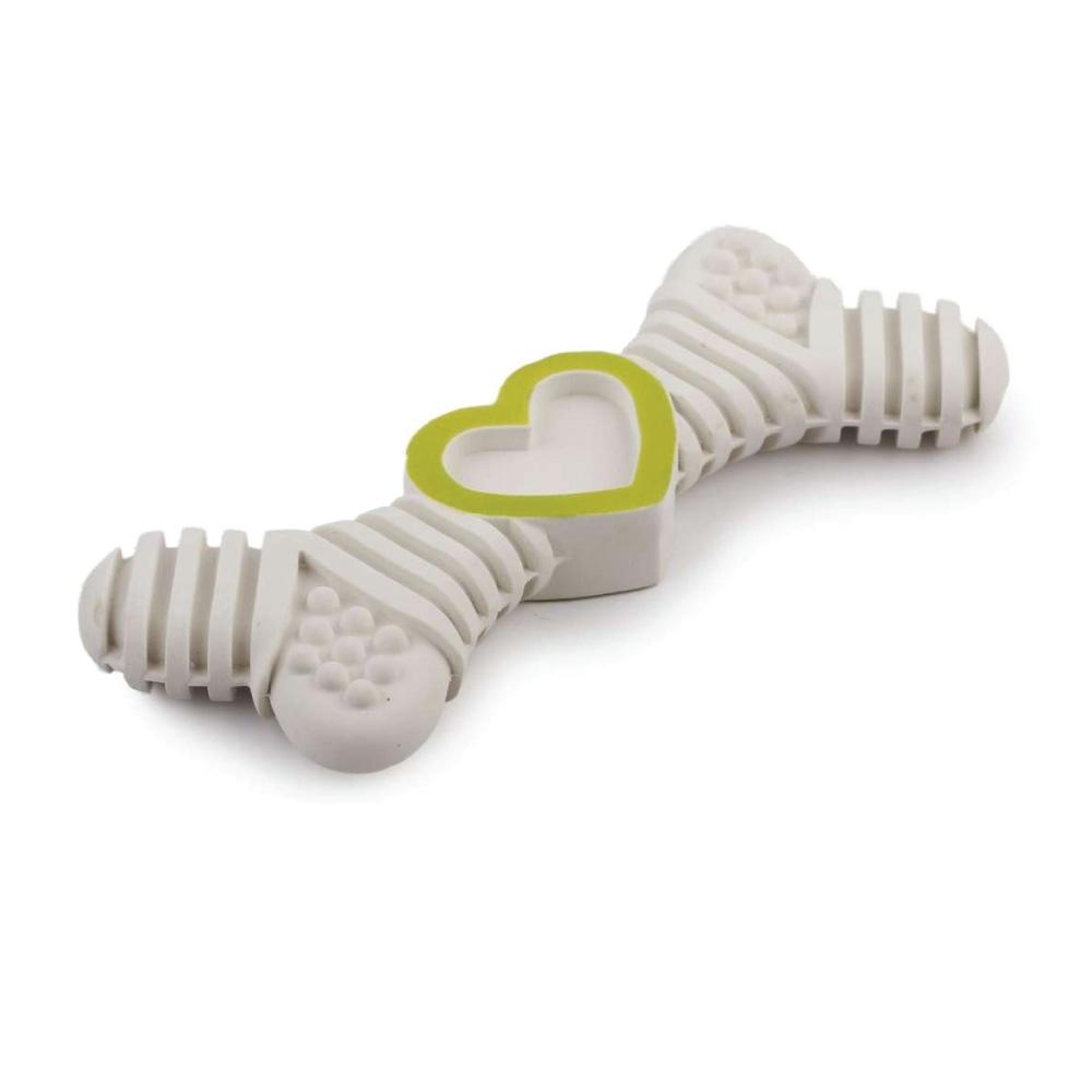 Puppy Chew Bone - Latex Teething Biting + Chewing Dog White Toy AFP - Pet Care > Toys