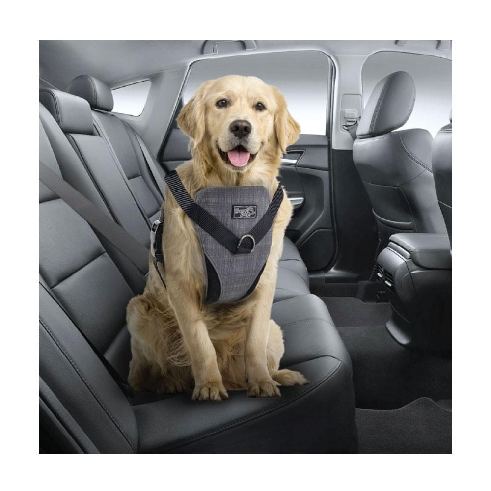 M Dog Harness 2 in 1 Combo - Car Travel Rides + Walks - No Pull Leash Seat Belt - Pet Care