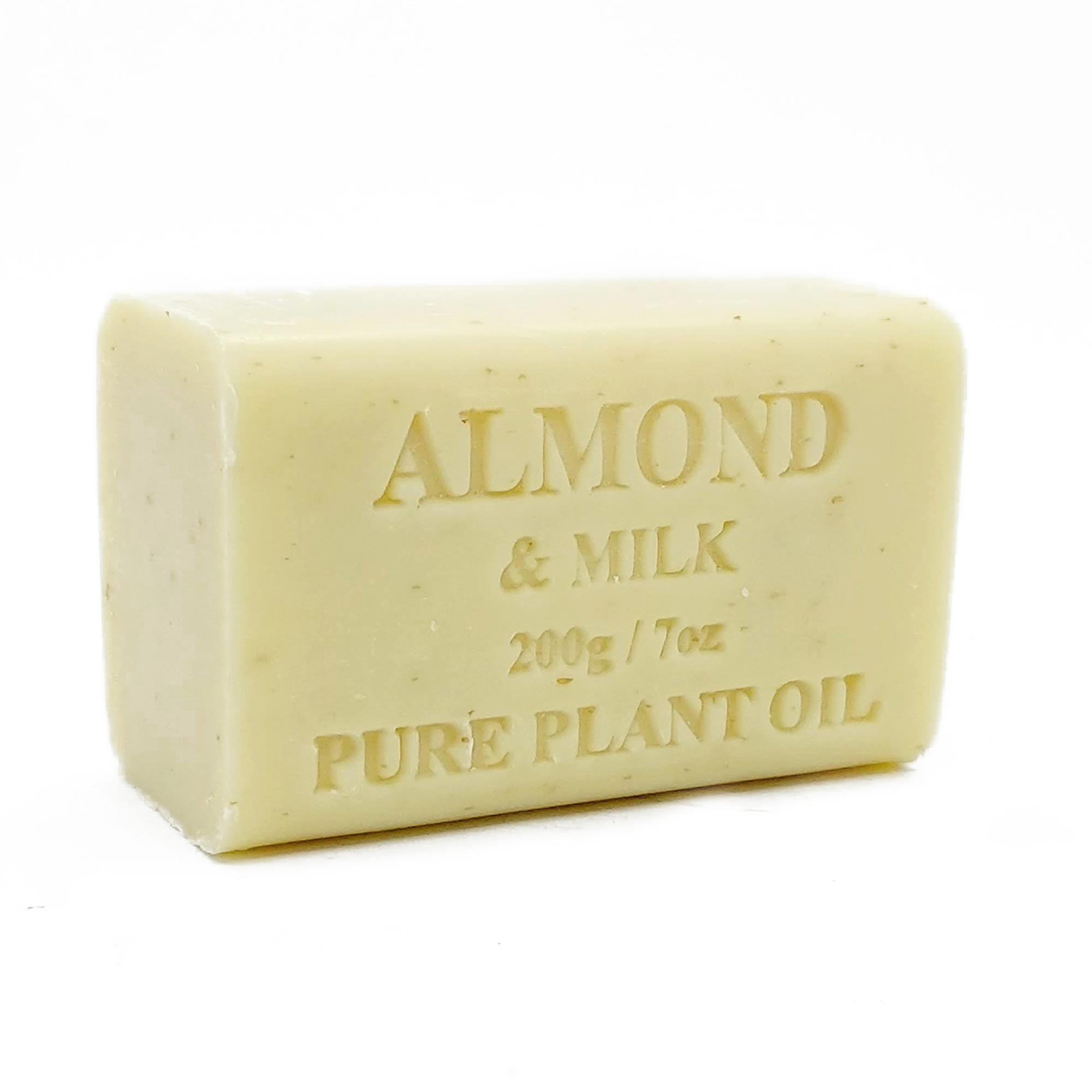 2x 200g Plant Oil Soap Almond and Milk Scent Pure Vegetable Base Bar Australian - Health & Beauty > Bath & Body