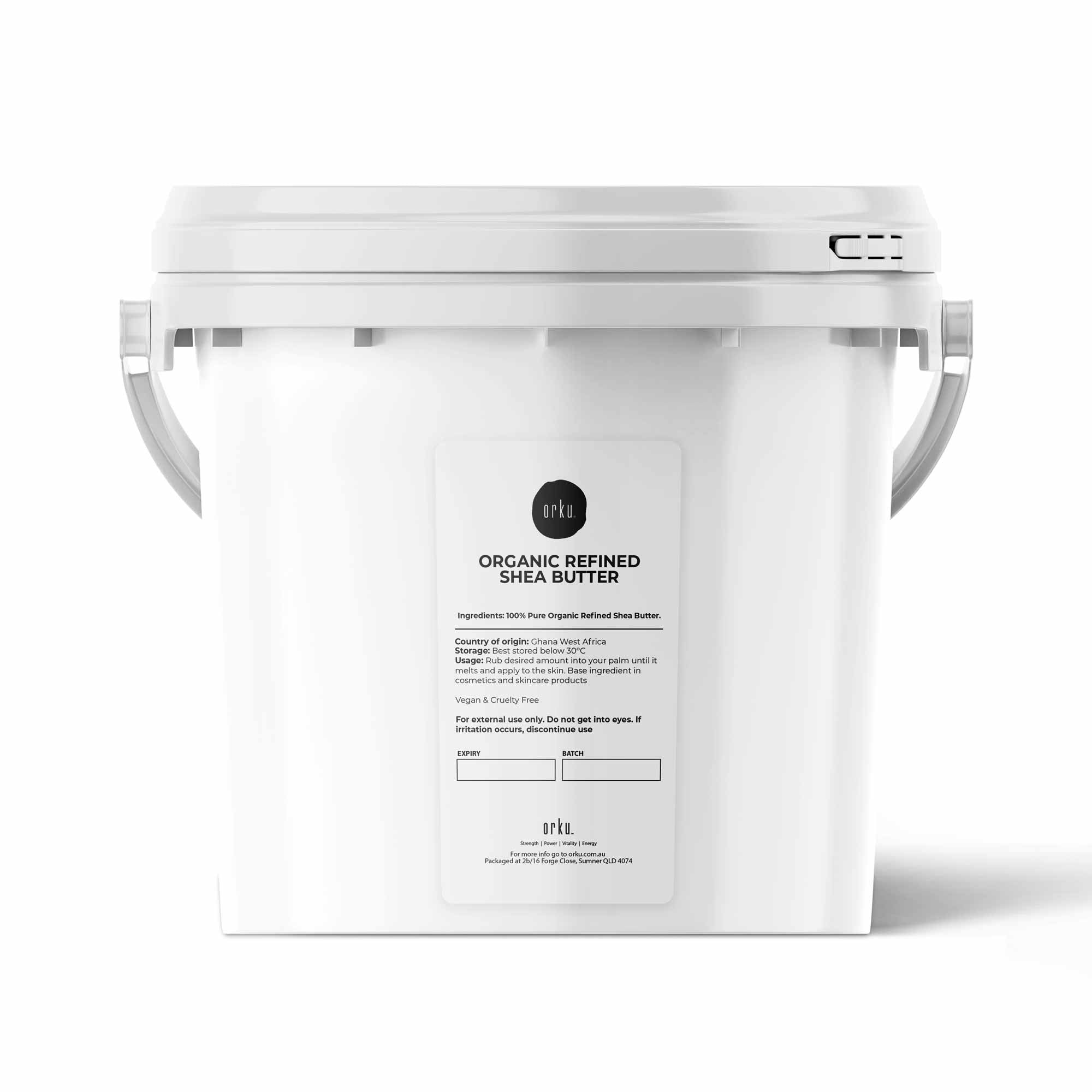 20Kg Refined Shea Butter Organic Buckets - Raw Pure African Karite Moisturiser - Health & Beauty > Skincare