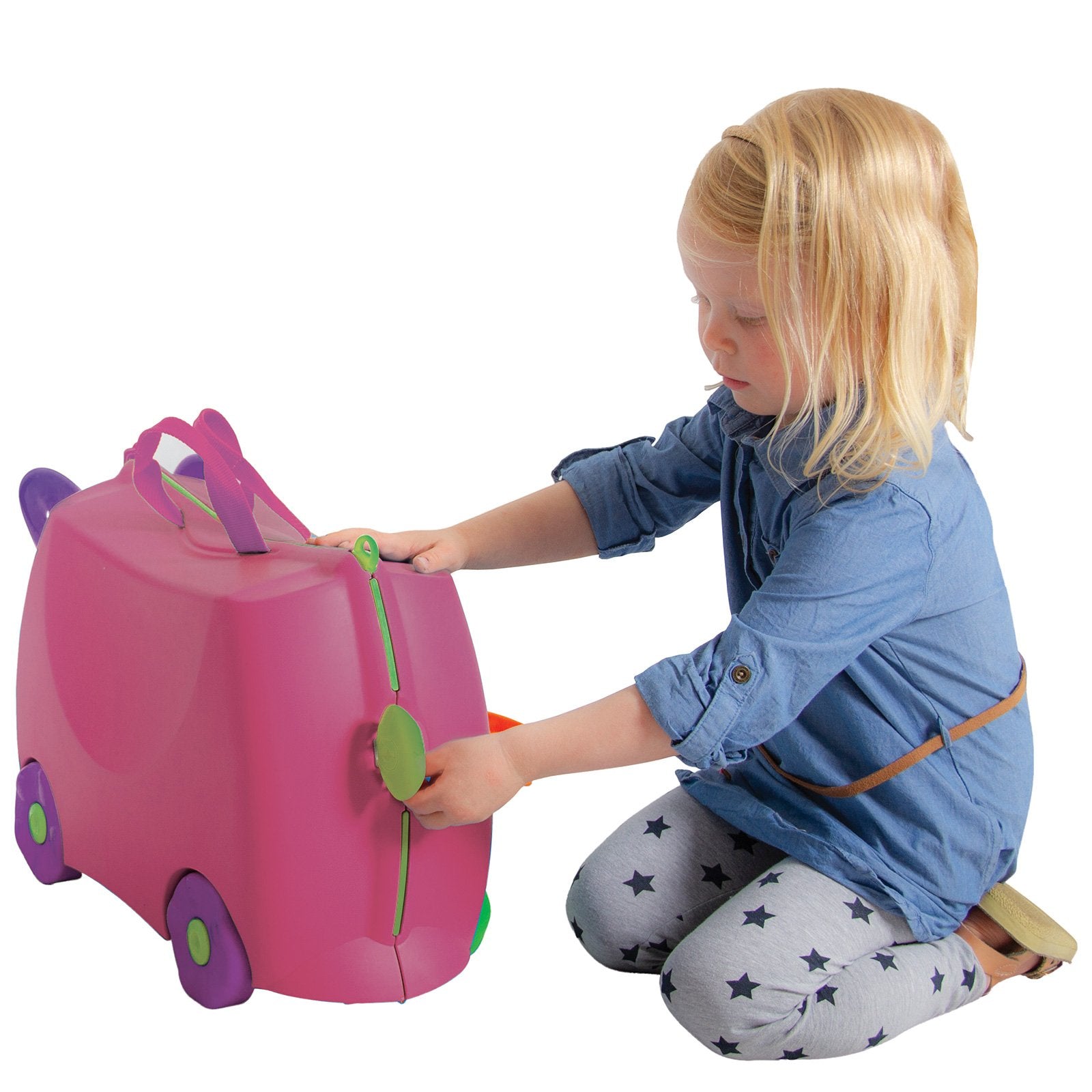 Kiddicare Bon Voyage Kids Ride On Suitcase Luggage Travel Bag Pink - Baby & Kids > Toys