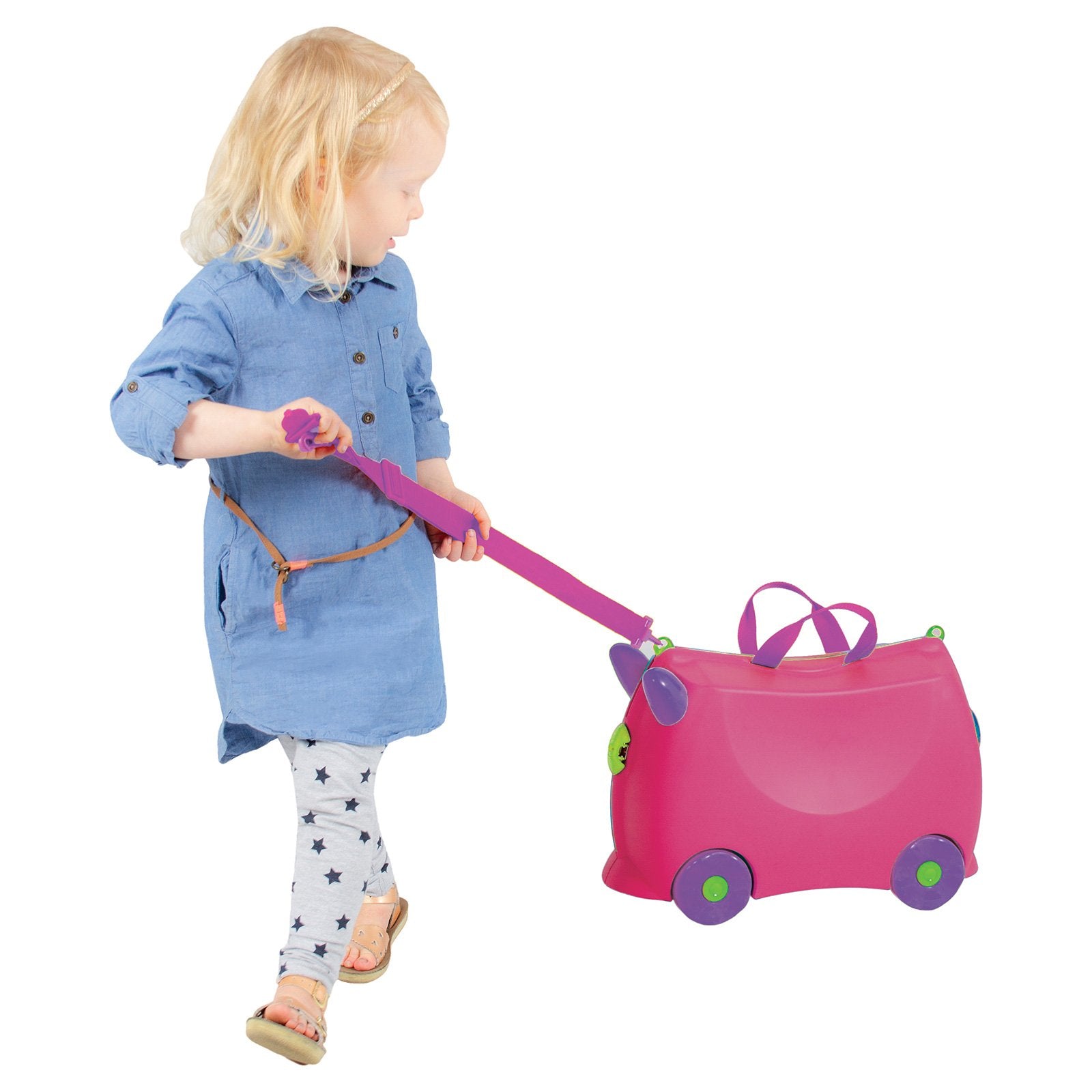 Kiddicare Bon Voyage Kids Ride On Suitcase Luggage Travel Bag Pink - Baby & Kids > Toys