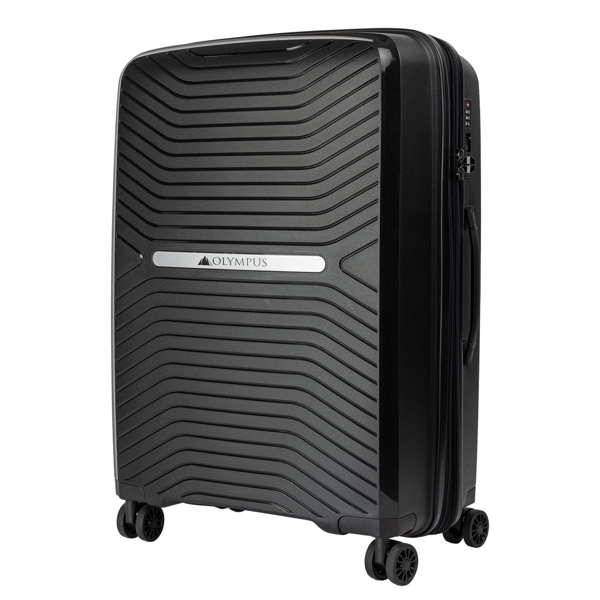 Olympus  Astra 20in Hard Shell Suitcase - Obsidian Black - Home & Garden > Travel