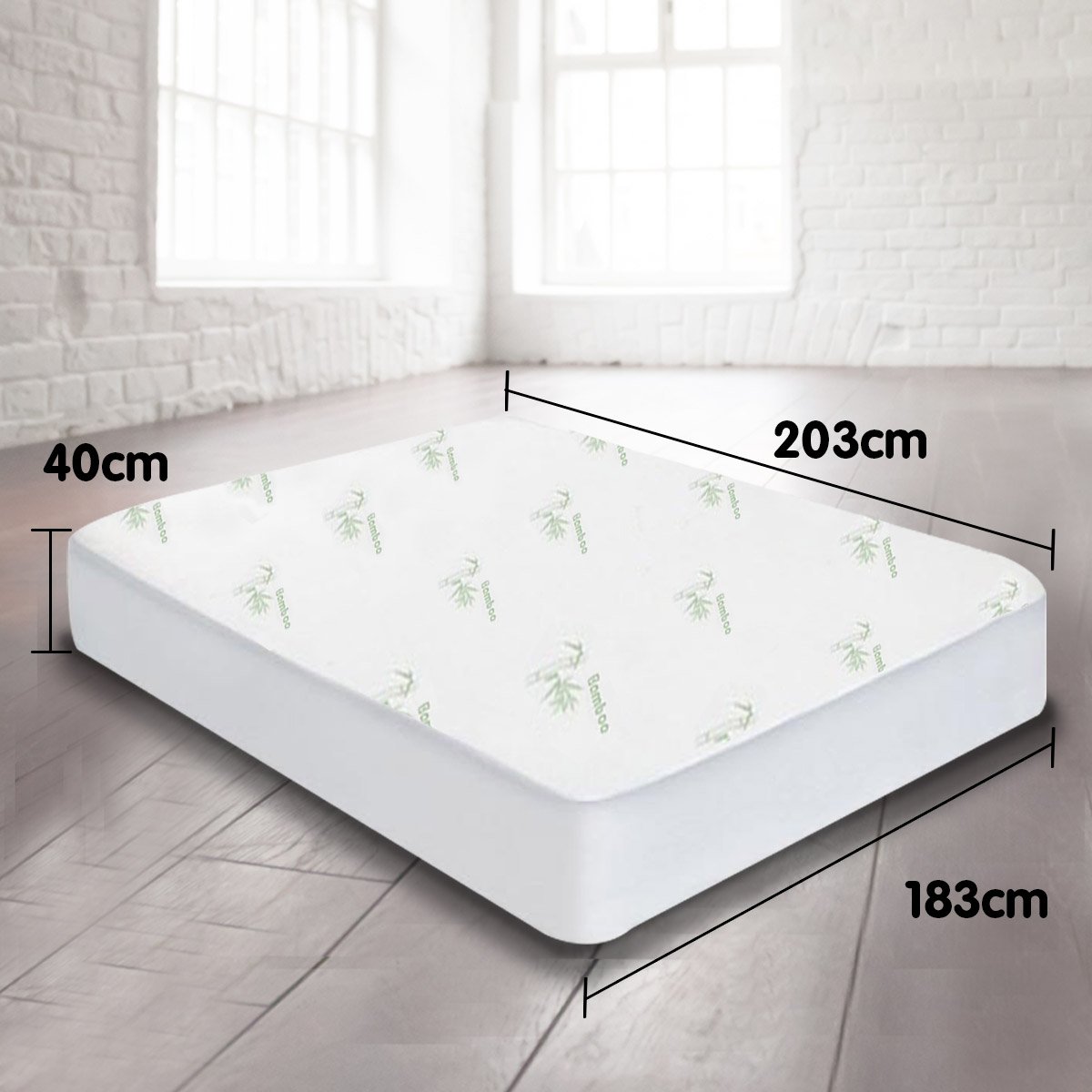 Laura Hill Bamboo Mattress Protector- King - Home & Garden > Bedding