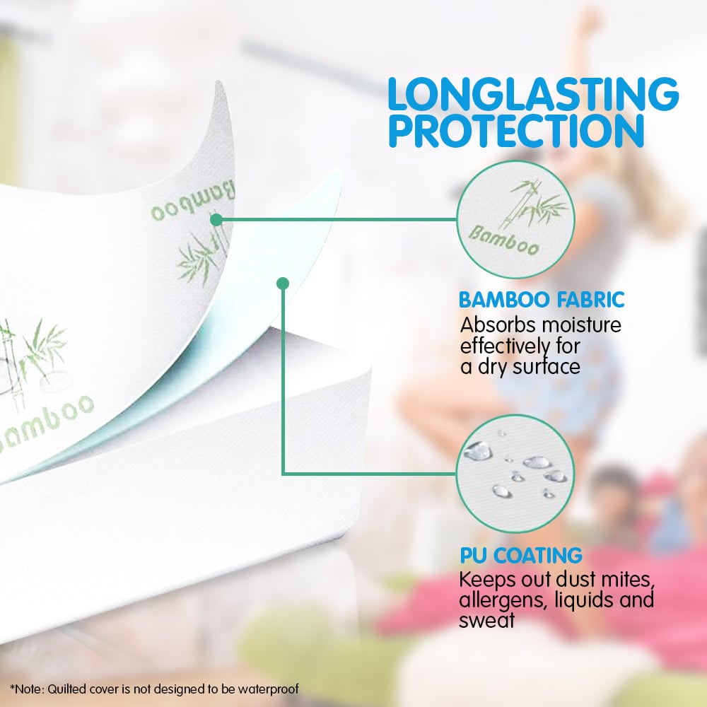 Laura Hill Bamboo Mattress Protector- King - Home & Garden > Bedding