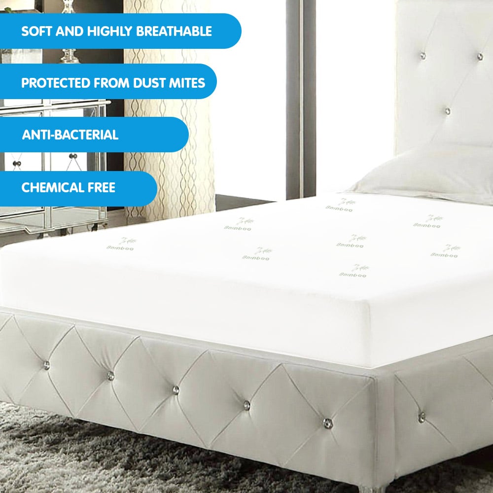 Laura Hill Bamboo Mattress Protector- King - Home & Garden > Bedding