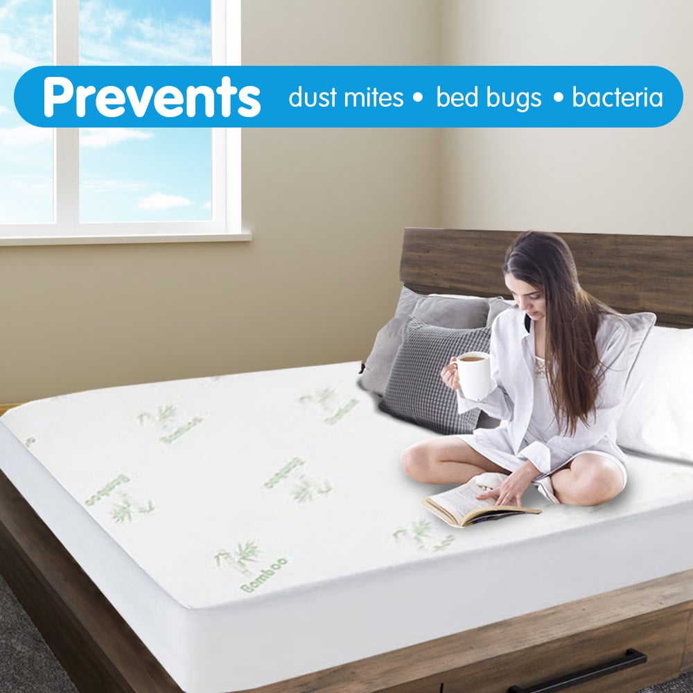 Laura Hill Bamboo Mattress Protector- King - Home & Garden > Bedding