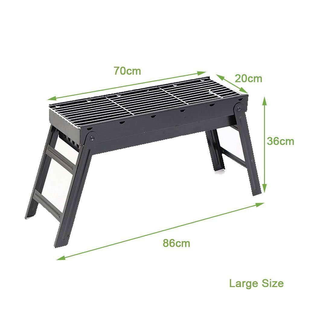 Foldable Portable BBQ Charcoal Grill Barbecue Camping Hibachi Picnic small - Home & Garden > BBQ