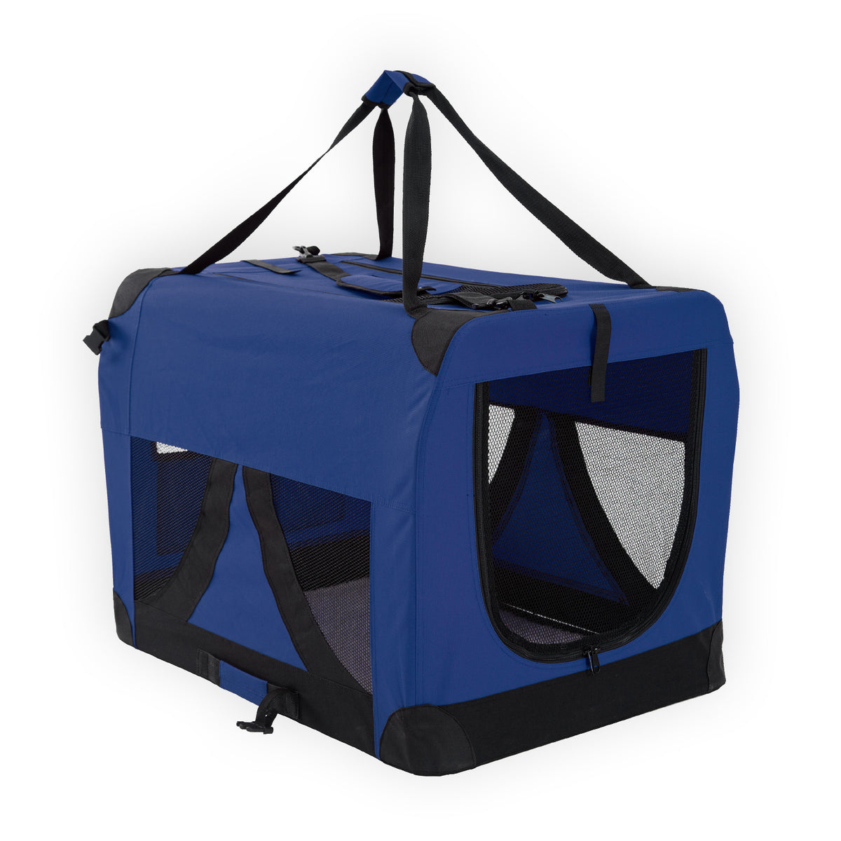 Paw Mate Blue Portable Soft Dog Cage Crate Carrier L - Pet Care > Dog Supplies