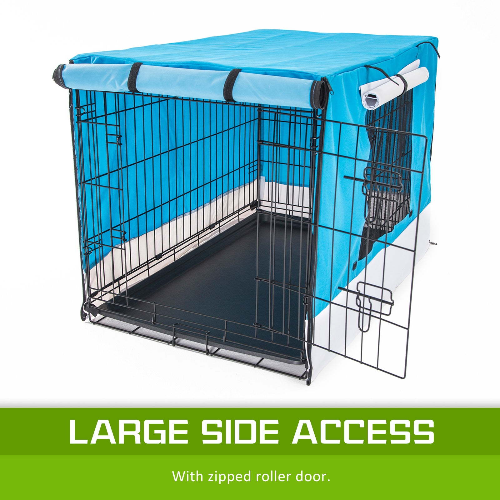 Paw Mate Blue Cage Cover Enclosure for Wire Dog Cage Crate 24in - Pet Care > Dog Supplies