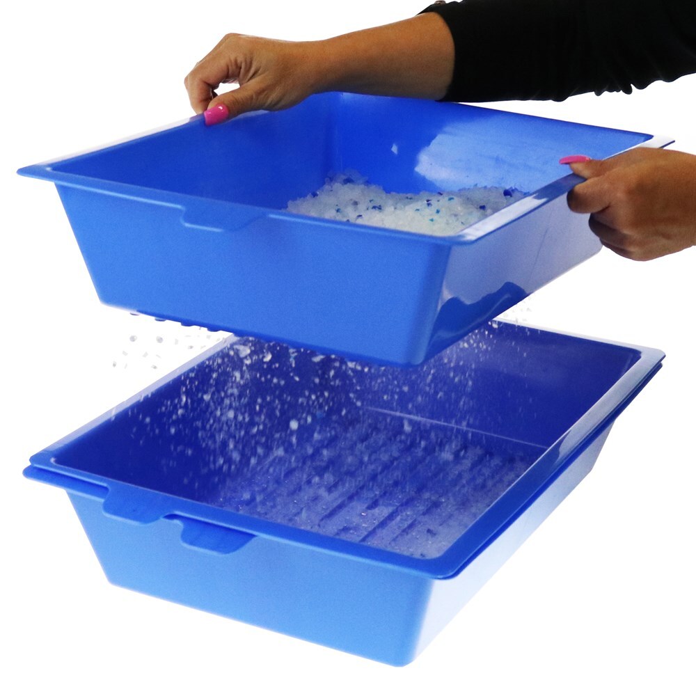 YES4PETS Lift and Sift Self Cleaning Kitty Litter Trays Cat Litter Tray Toilet Sifting Slotted Trays - Pet Care > Cat Supplies