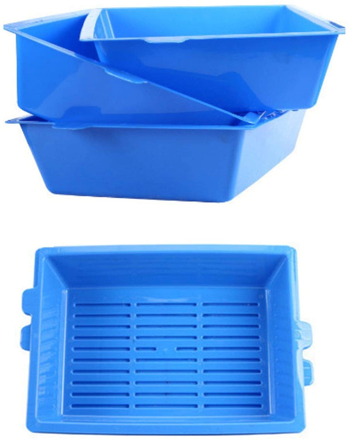 YES4PETS Lift and Sift Self Cleaning Kitty Litter Trays Cat Litter Tray Toilet Sifting Slotted Trays - Pet Care > Cat Supplies